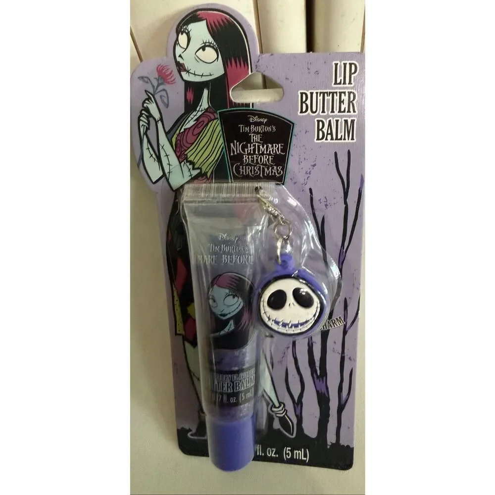 Disney Tim Burton's The Nightmare Before Christmas Lip Balm Holder Keychain Set